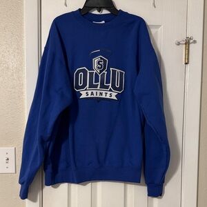 Champion Royal Blue OLLU Saints Crewneck Sweatshirt